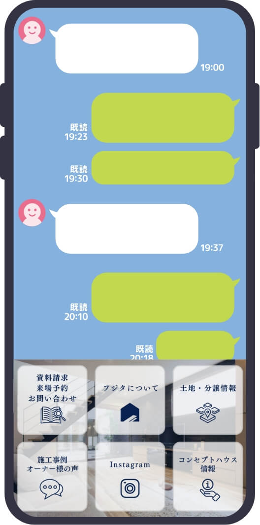 LINEのトーク画面